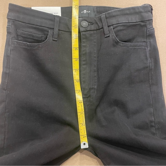 7 For All Mankind Women’s Ultra High Rise Skinny Boot No Filter Denim Sz 28 NWT - Picture 11 of 13